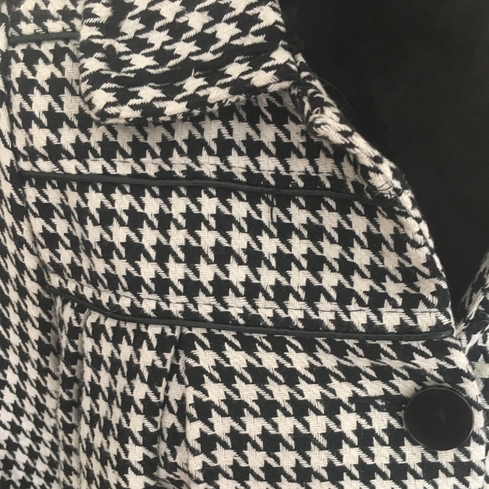 Houndstooth Cropped Jacket